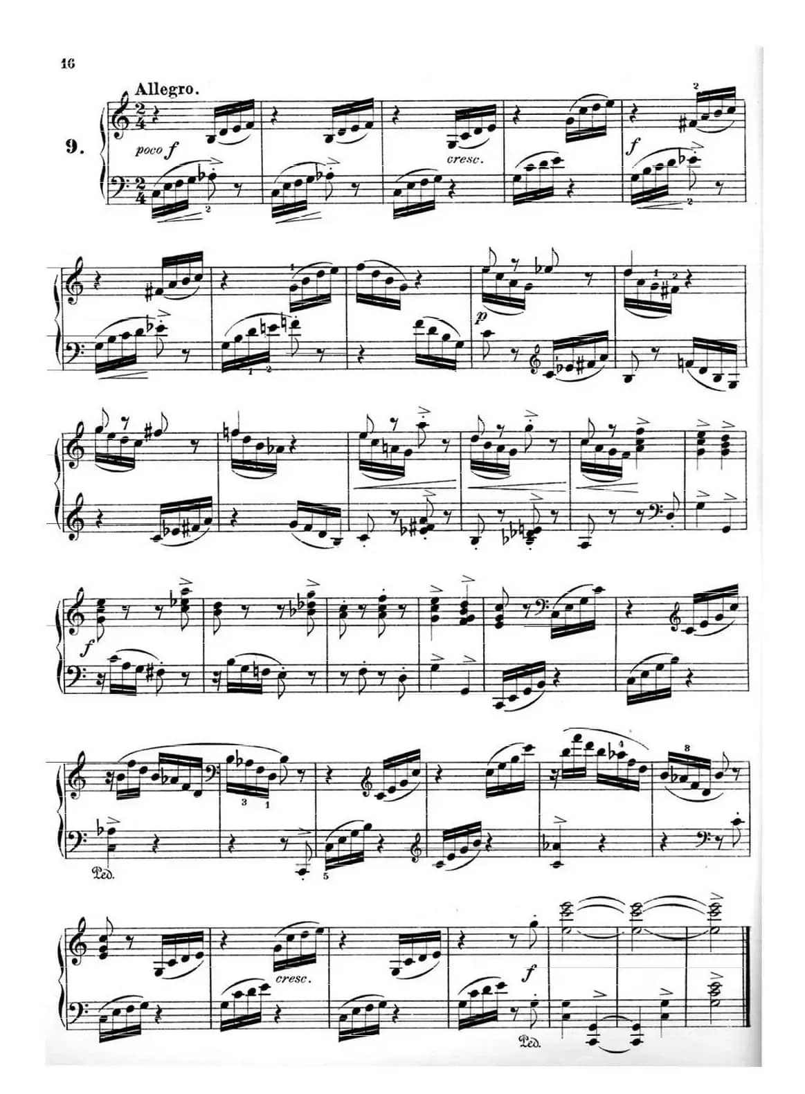 36 Etudes Rhythmiques et Melodiques Op.105（36首节奏与旋律练习曲 6—10）