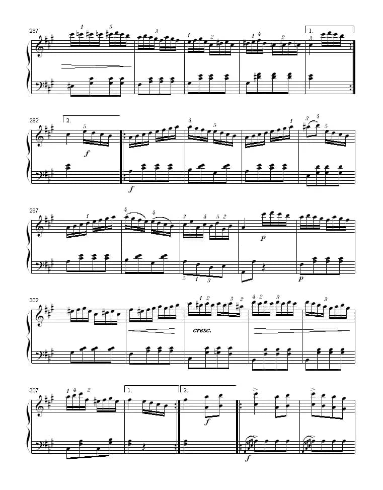 A大调钢琴奏鸣曲