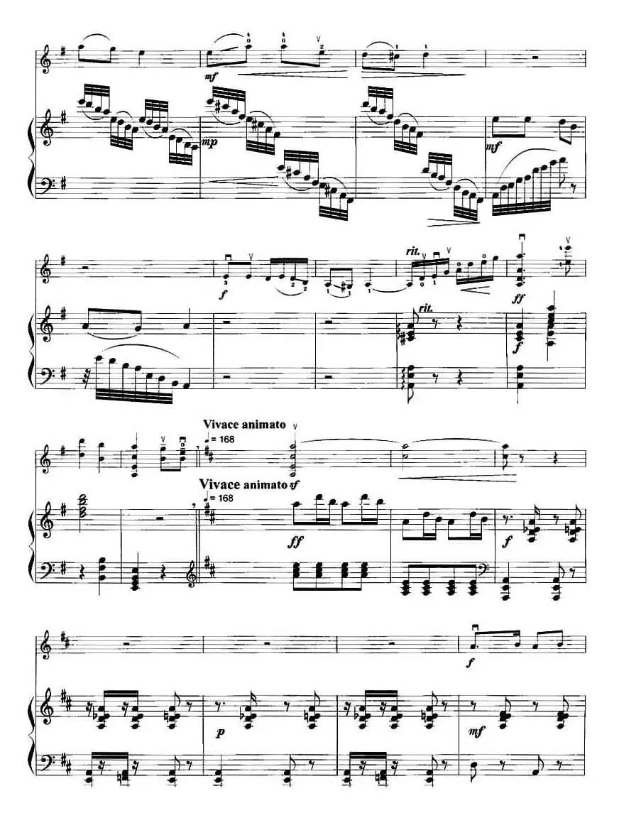 长江 黄河（小提琴+钢琴伴奏）