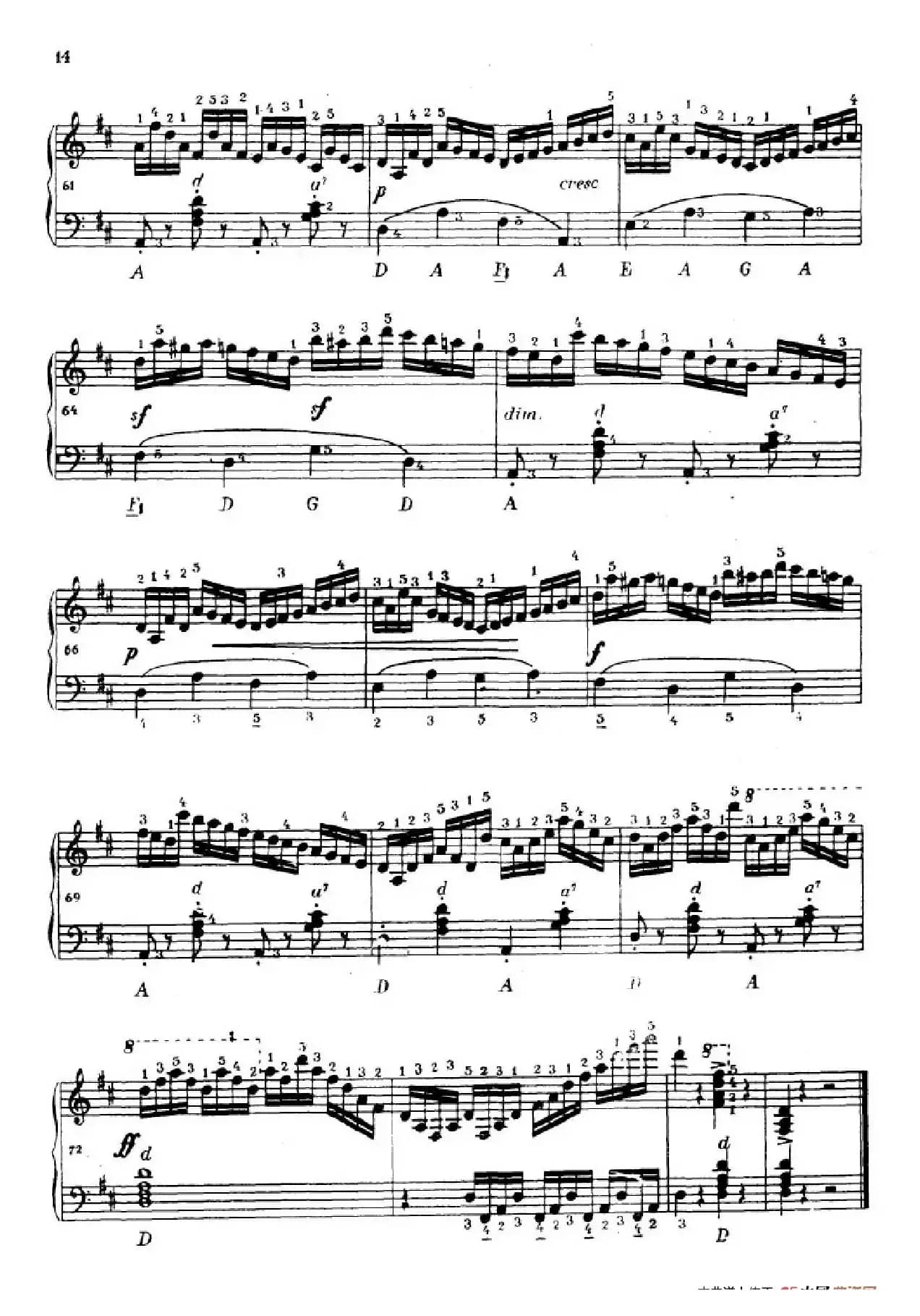 《车尔尼手风琴练习曲集》第Ⅳ册（第1——2首）