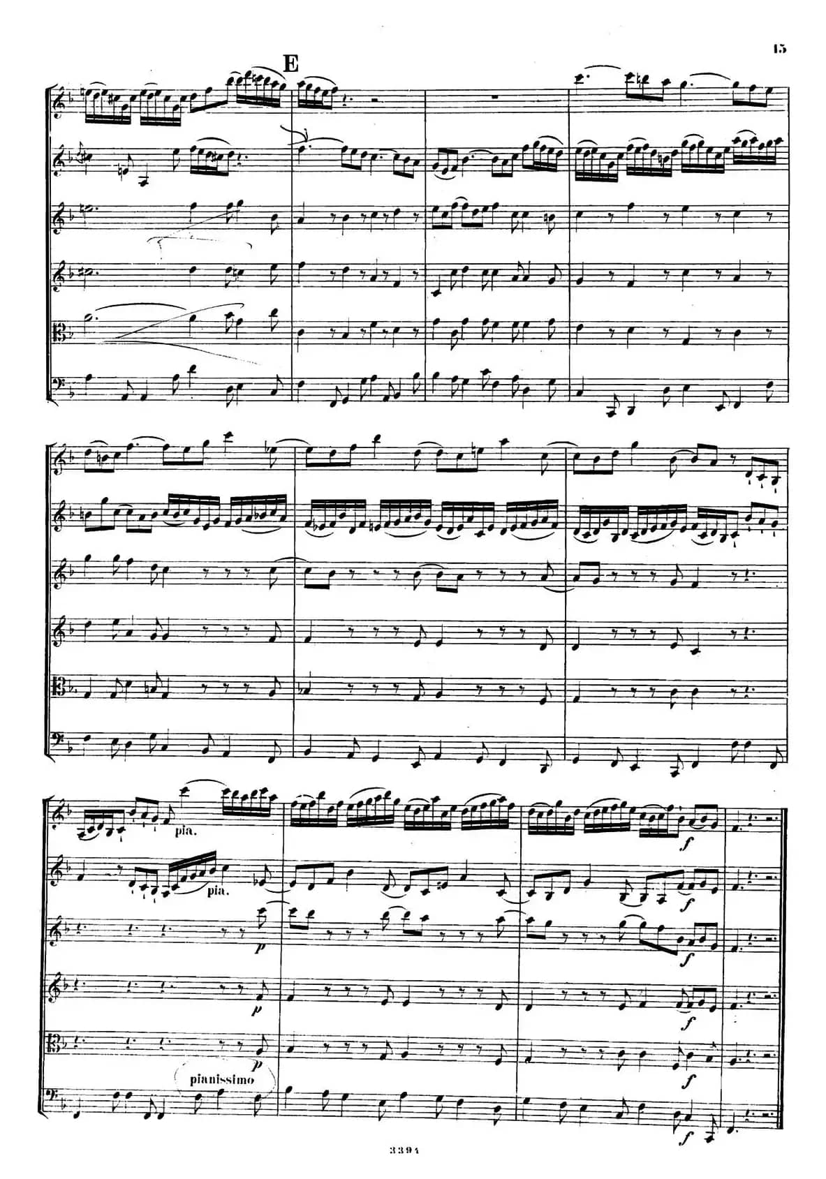 CONCERTO A DUE VIOLINI.（巴赫D小调二重协奏曲总谱）