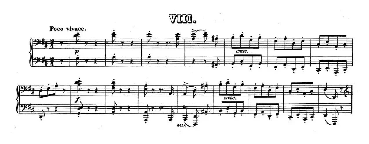 Zwolf Original-Compositionen fur Pianoforte zu 4 Handen Op.57(12首四手联弹小品·8)