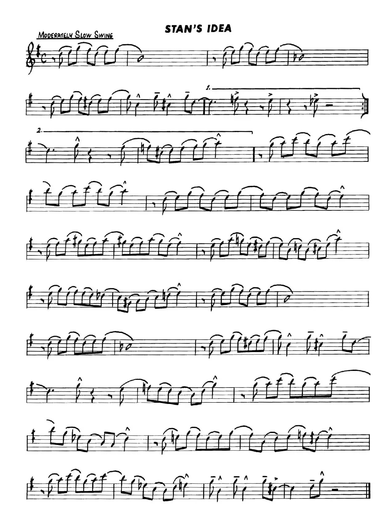 Basic Jazz Conception for sax