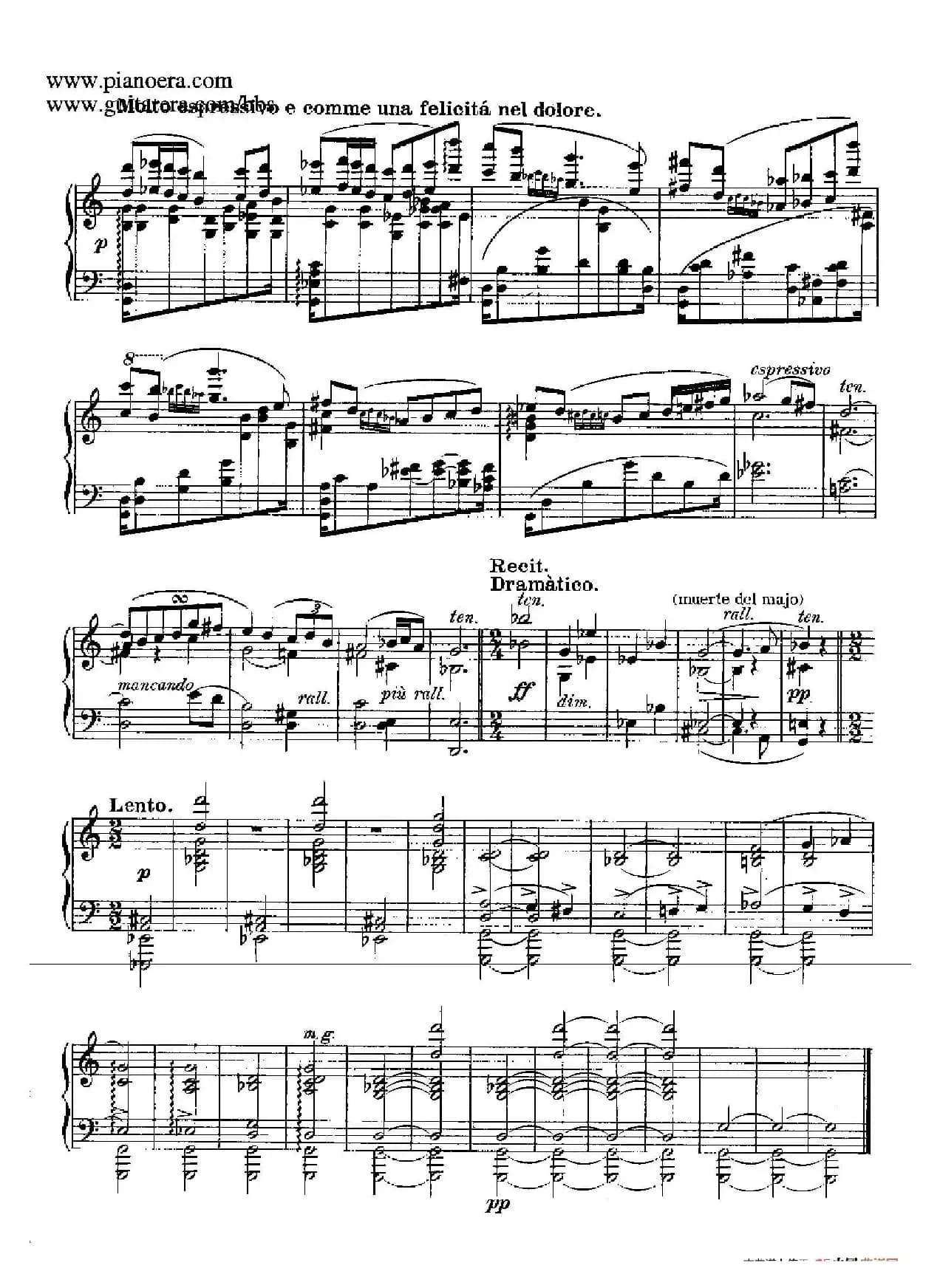 Goyescas（戈雅之画）（5. 爱与死 El Amor Y La Muerte）