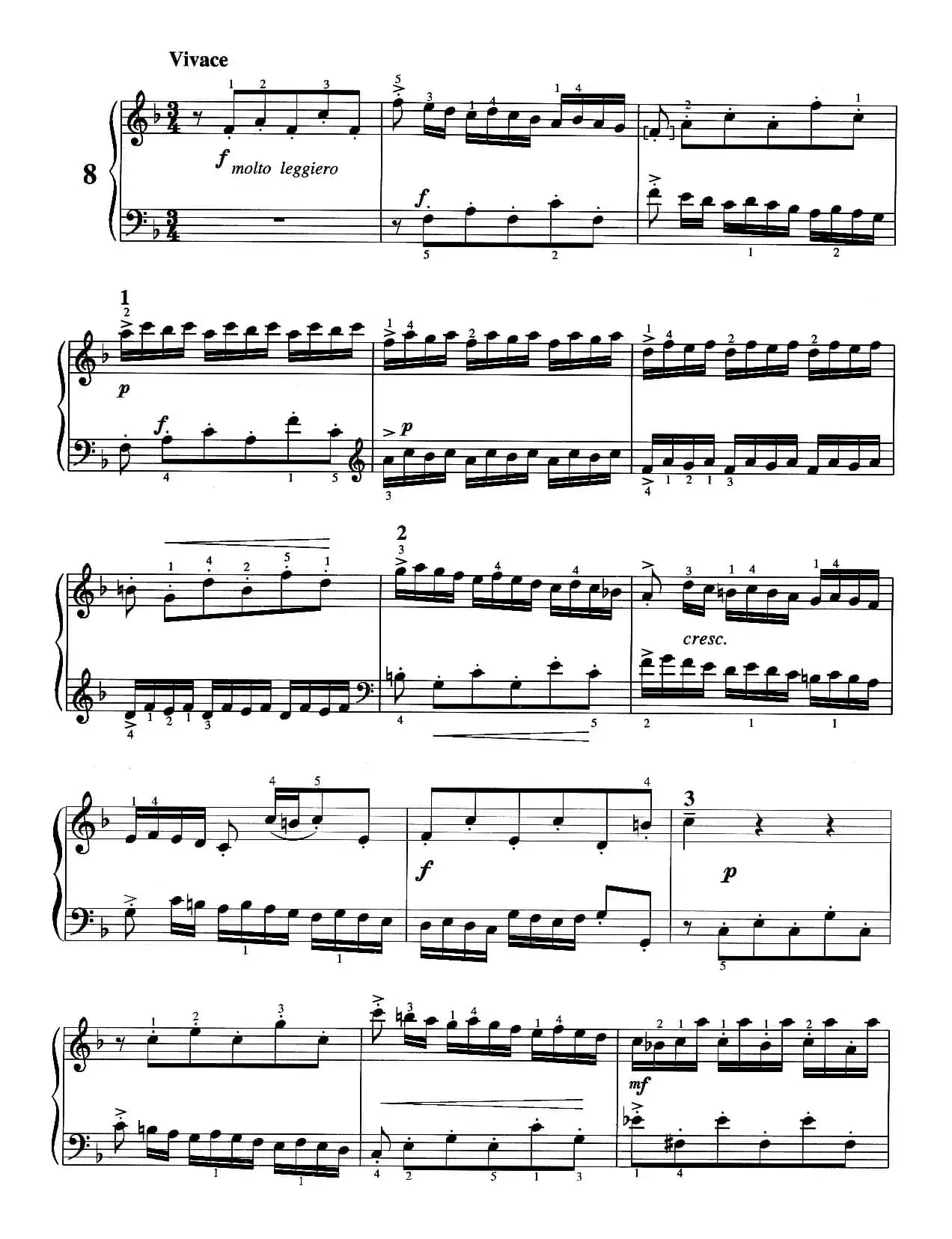 二部创意曲 No.8（人音2000.10首版）