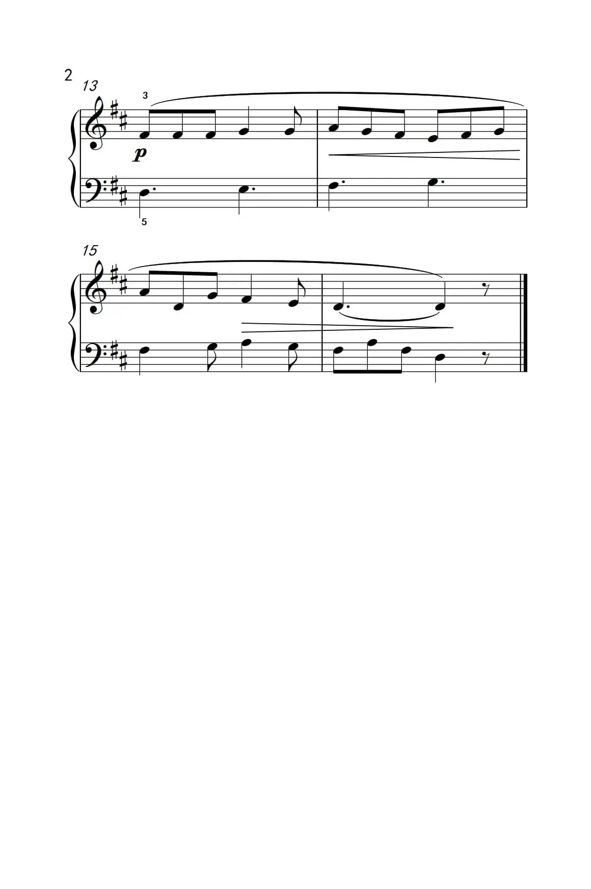 让你的眼睛与我深情对望（约翰·汤普森 成人钢琴教程 第一册）