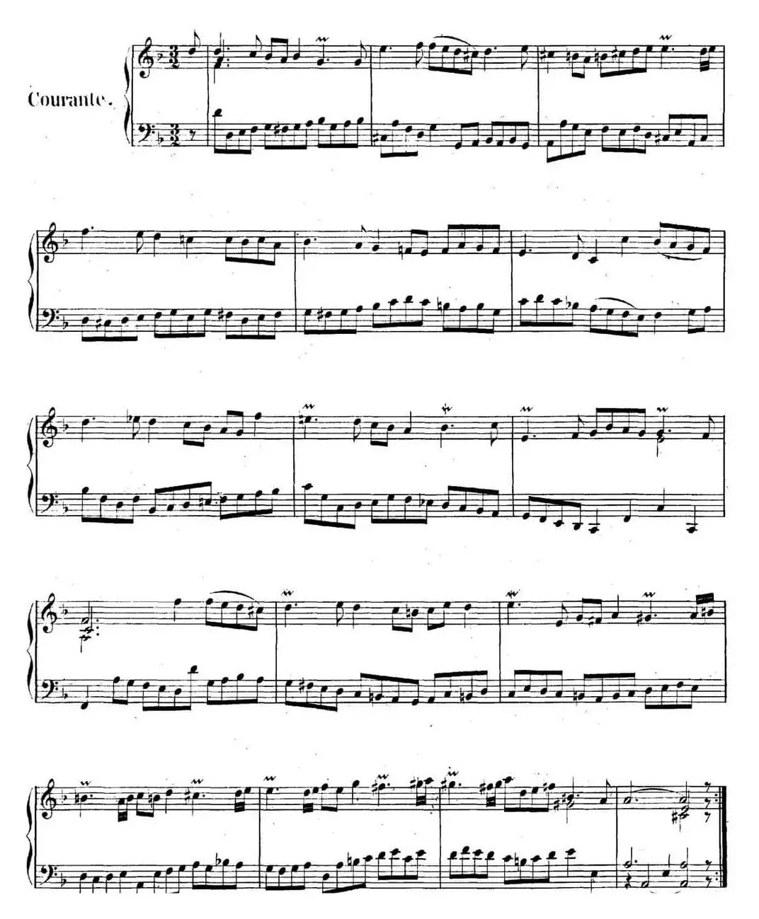 英国组曲No.6 巴赫 d小调 6th Suite BWV 811