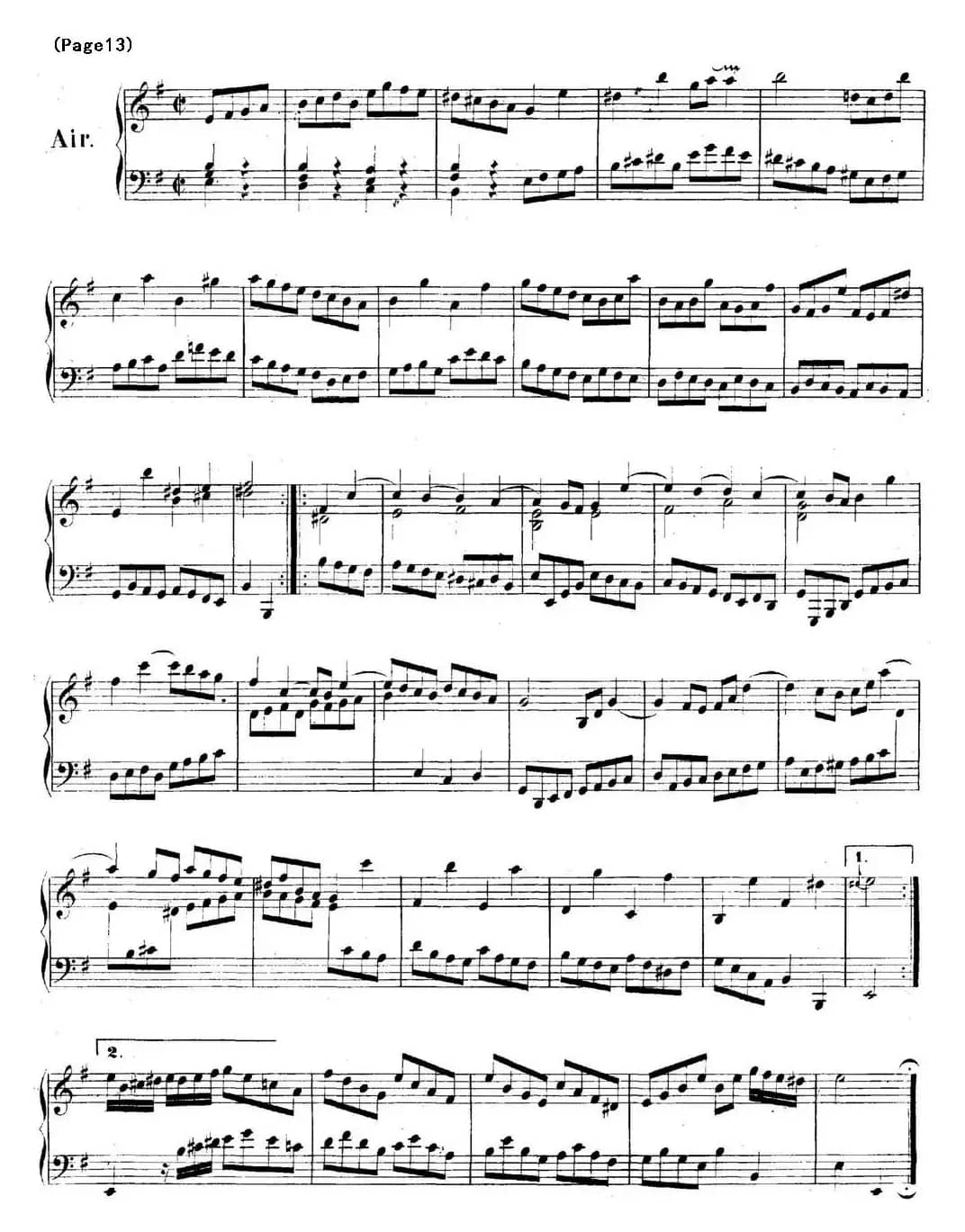 帕蒂塔6首德国组曲（No.6 e小调 巴赫 Partita e Minor BWV 830）