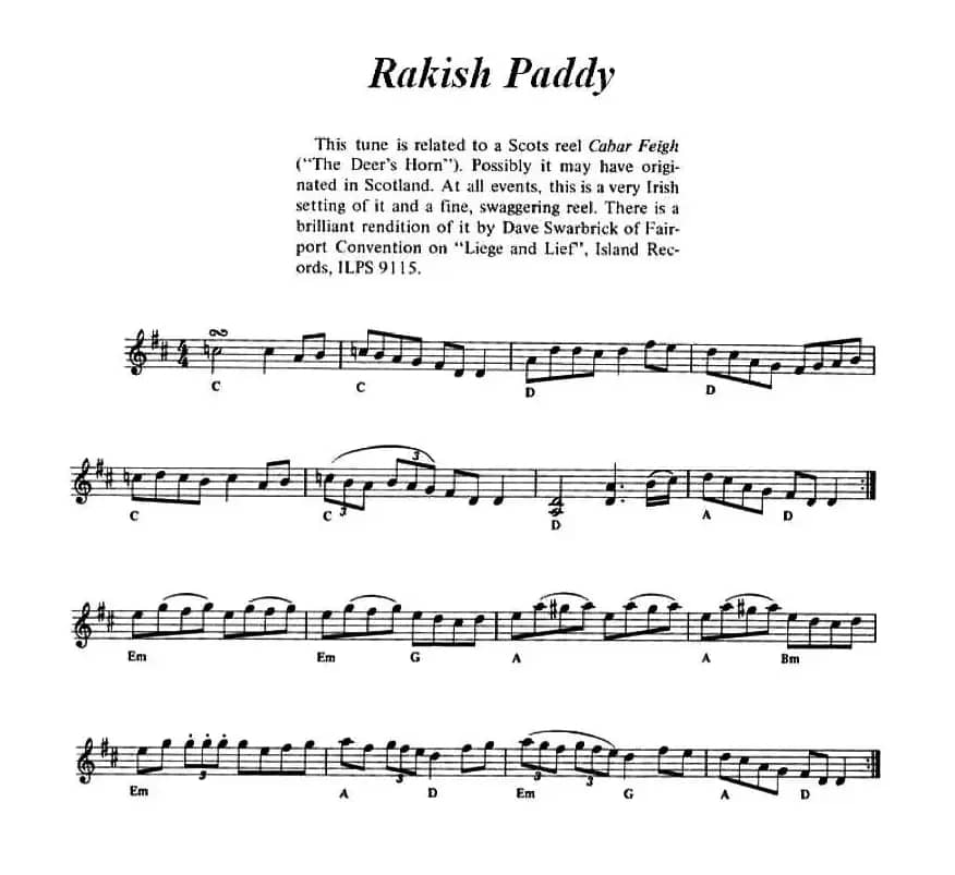 Rakish Paddy（爱尔兰民歌）