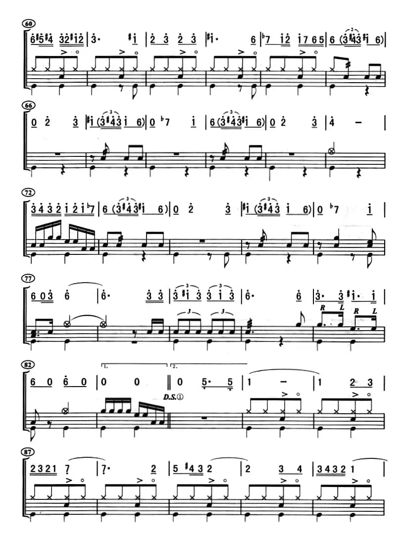 西班牙斗牛士（架子鼓、主旋律+鼓谱）