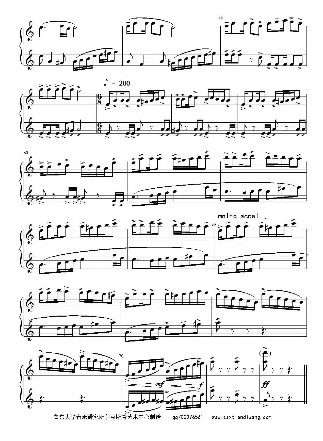 新疆舞曲（二重奏）