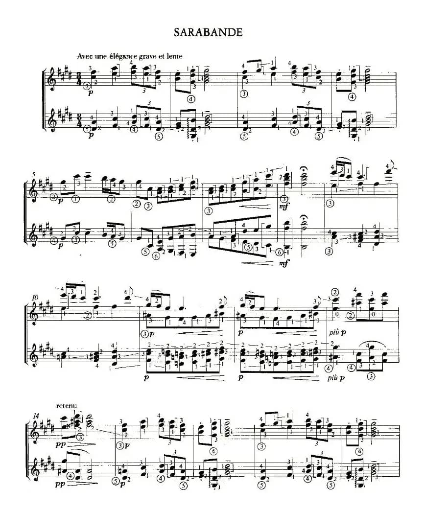 SARABANDE（双吉他）