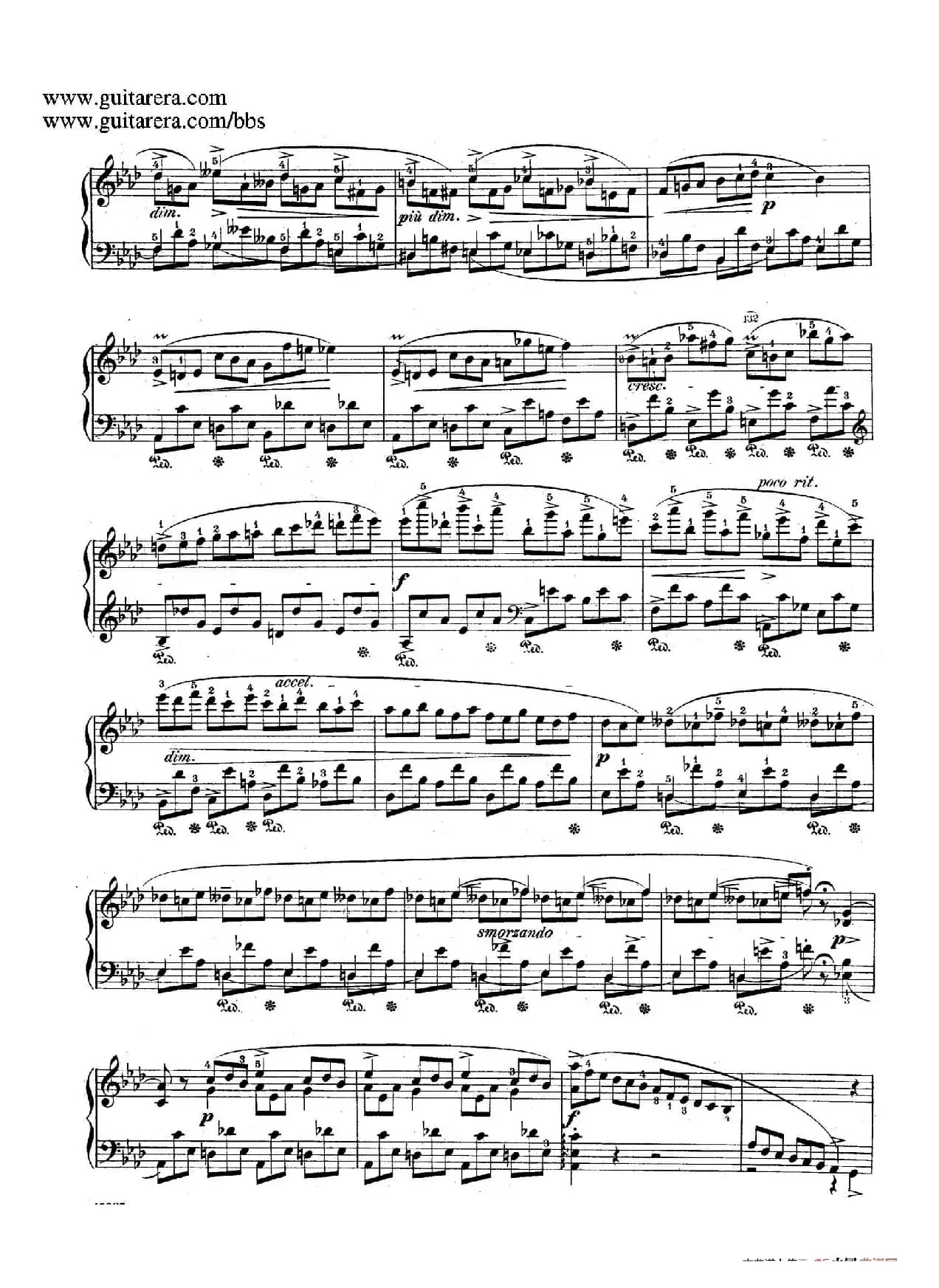 Impromptu in D-flat Major Op.29(降A大调第一即兴曲)