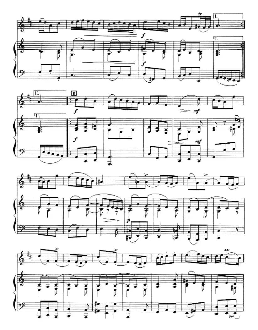 奏鸣曲第六首（小号+钢琴伴奏）