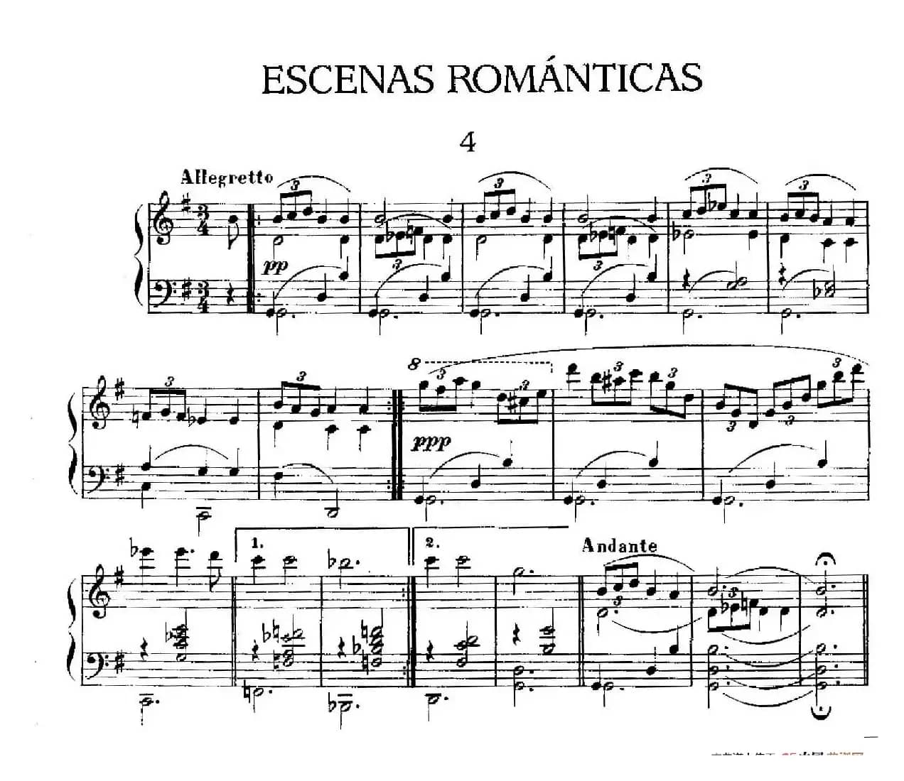Escenas Románticas（浪漫的场景·4）