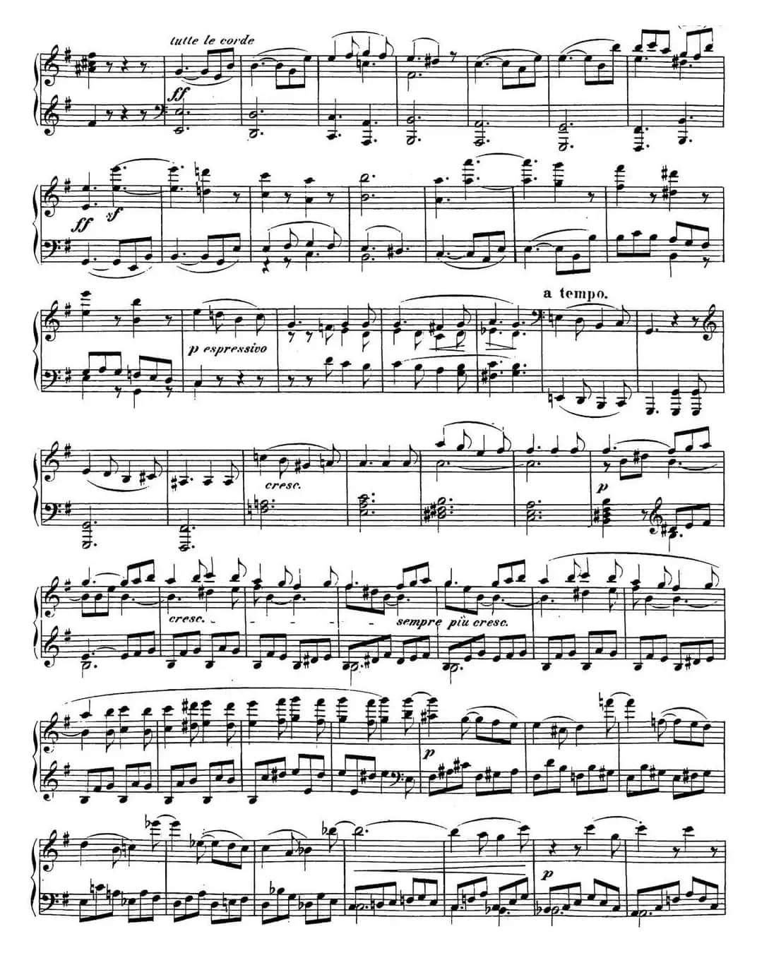 贝多芬钢琴奏鸣曲30 E大调 Op.109 E major