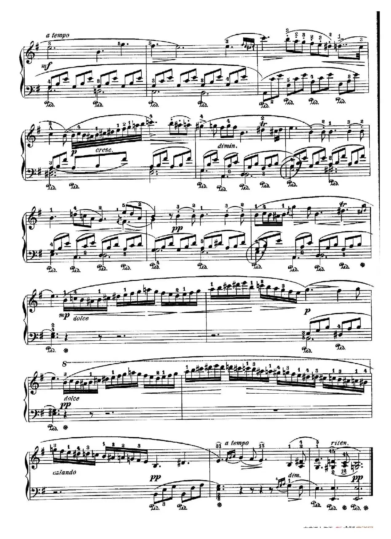 Nocturne No.10 in e Minor（e小调第十号夜曲）