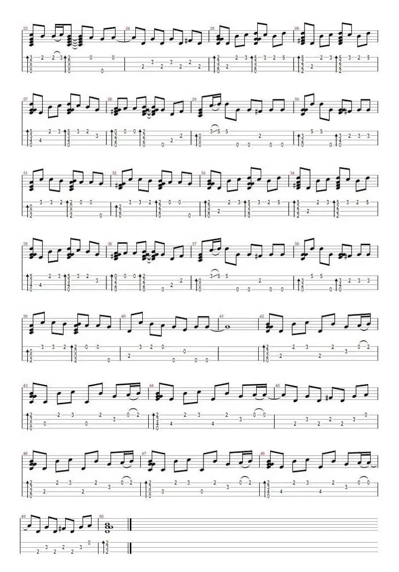 安静（尤克里里指弹谱）