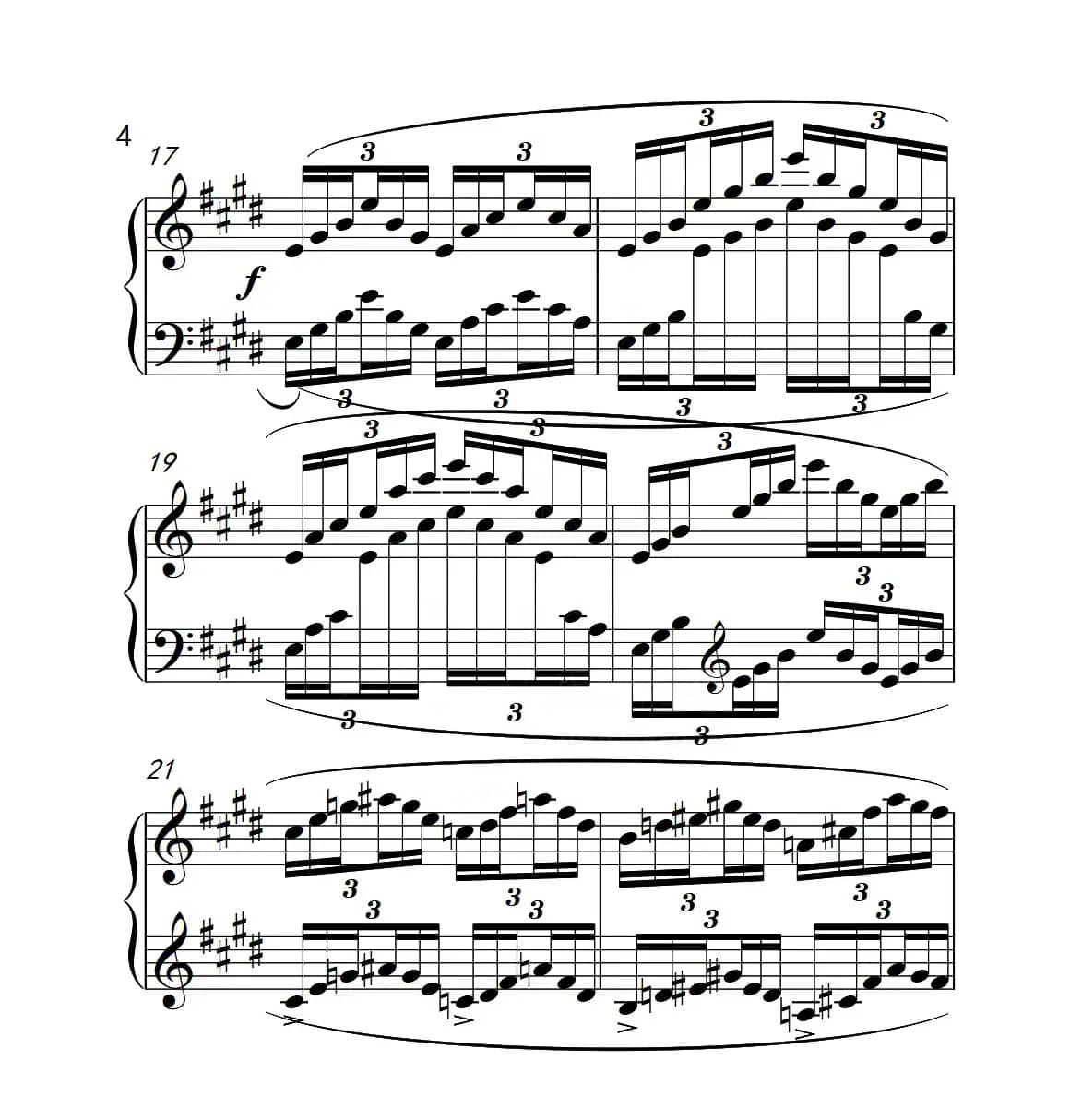 第四级B组 练习曲（中国音乐学院钢琴考级作品1~6级）