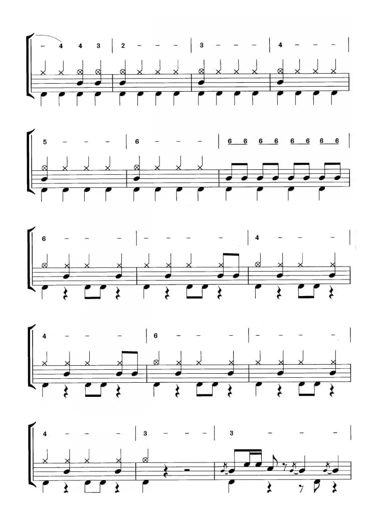 开场曲（鼓谱）