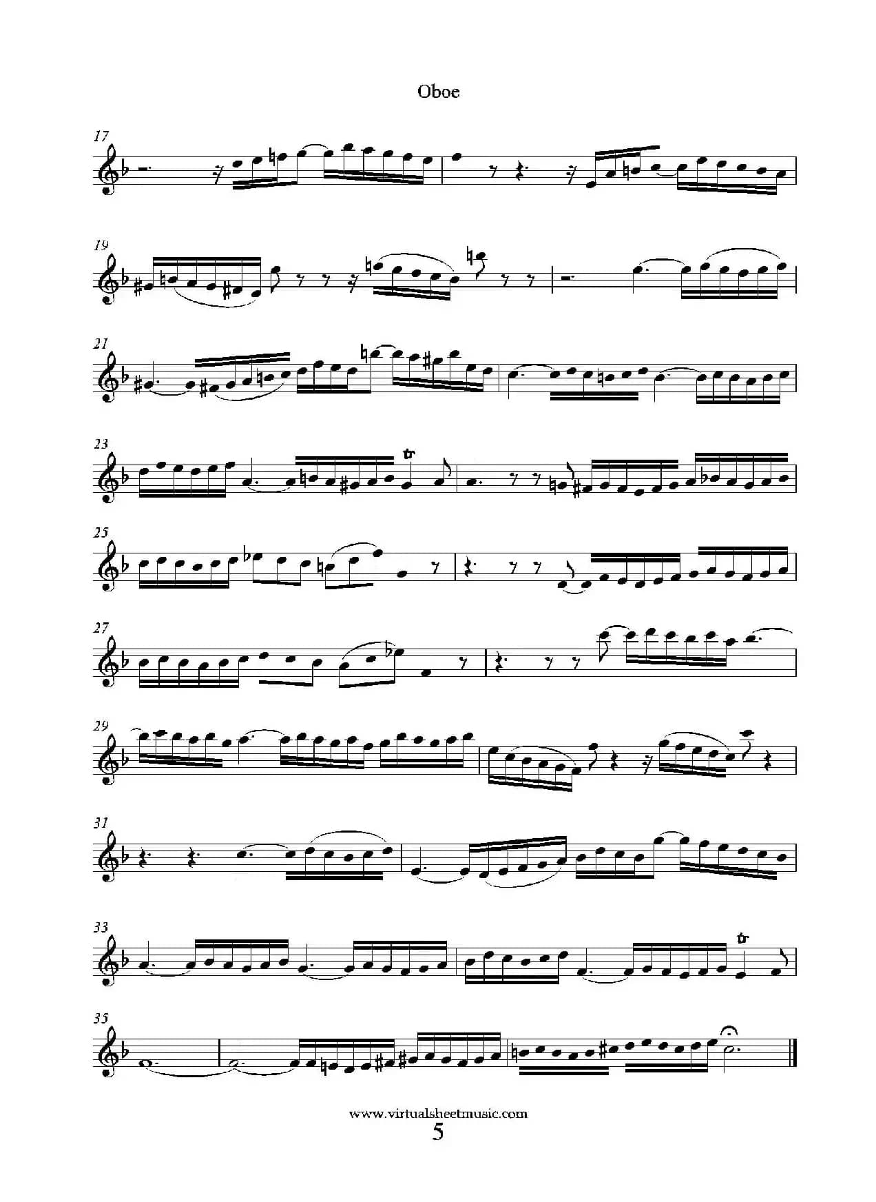 Concerto in D minor（双簧管分谱）