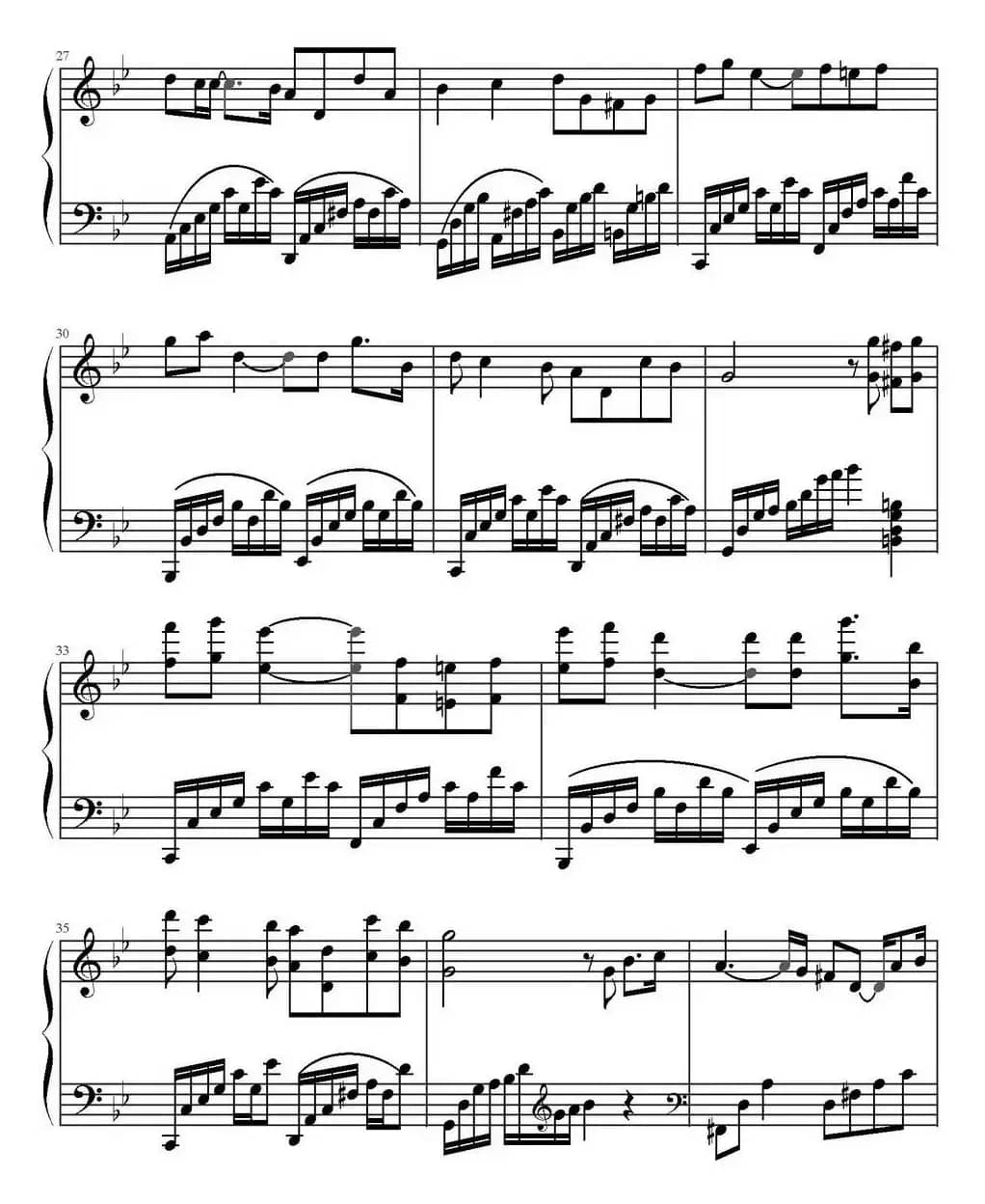 是否爱过我（电视剧《像雾像雨又像风》主题曲、弹琴吧制谱版）