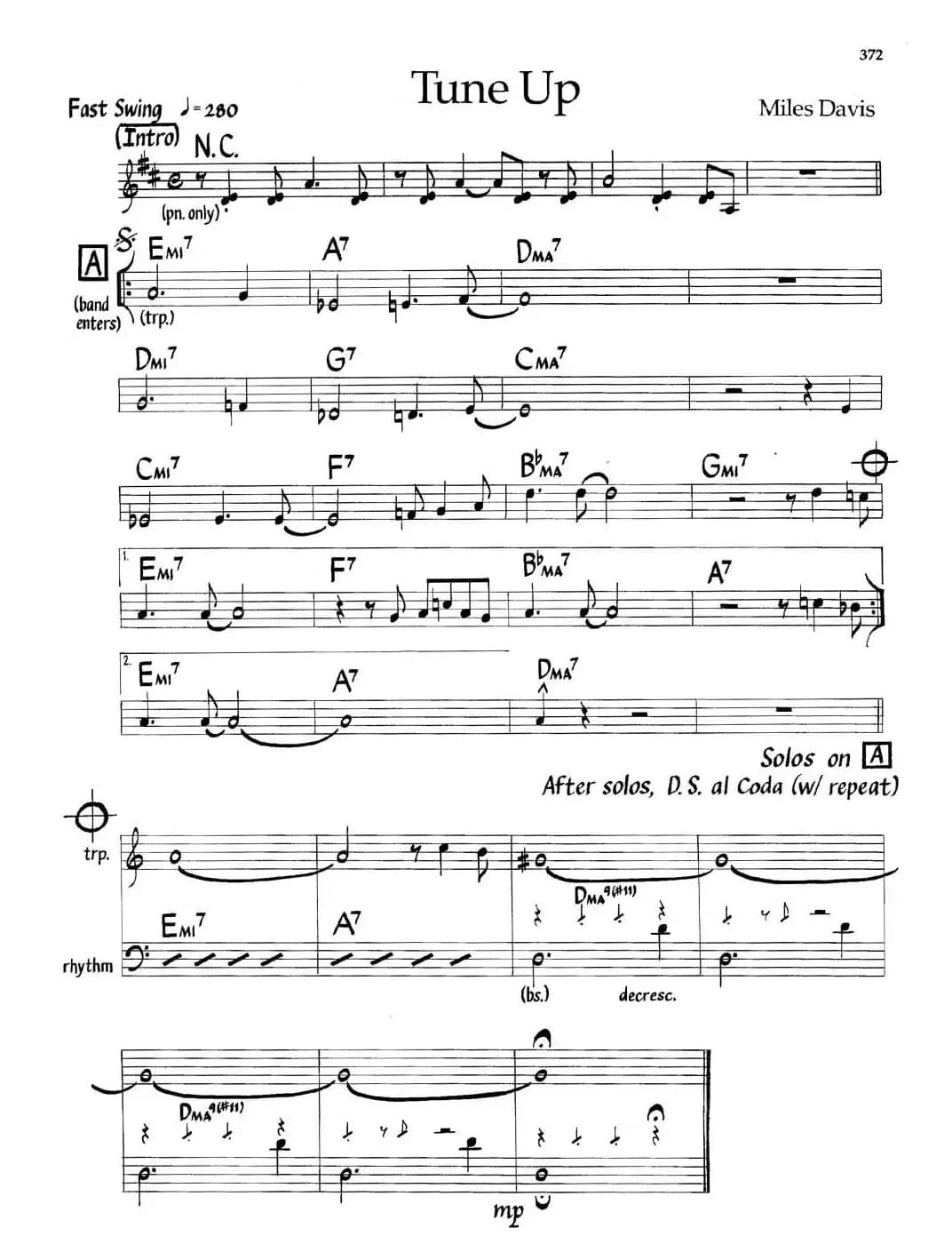 Tune Up（爵士钢琴曲）