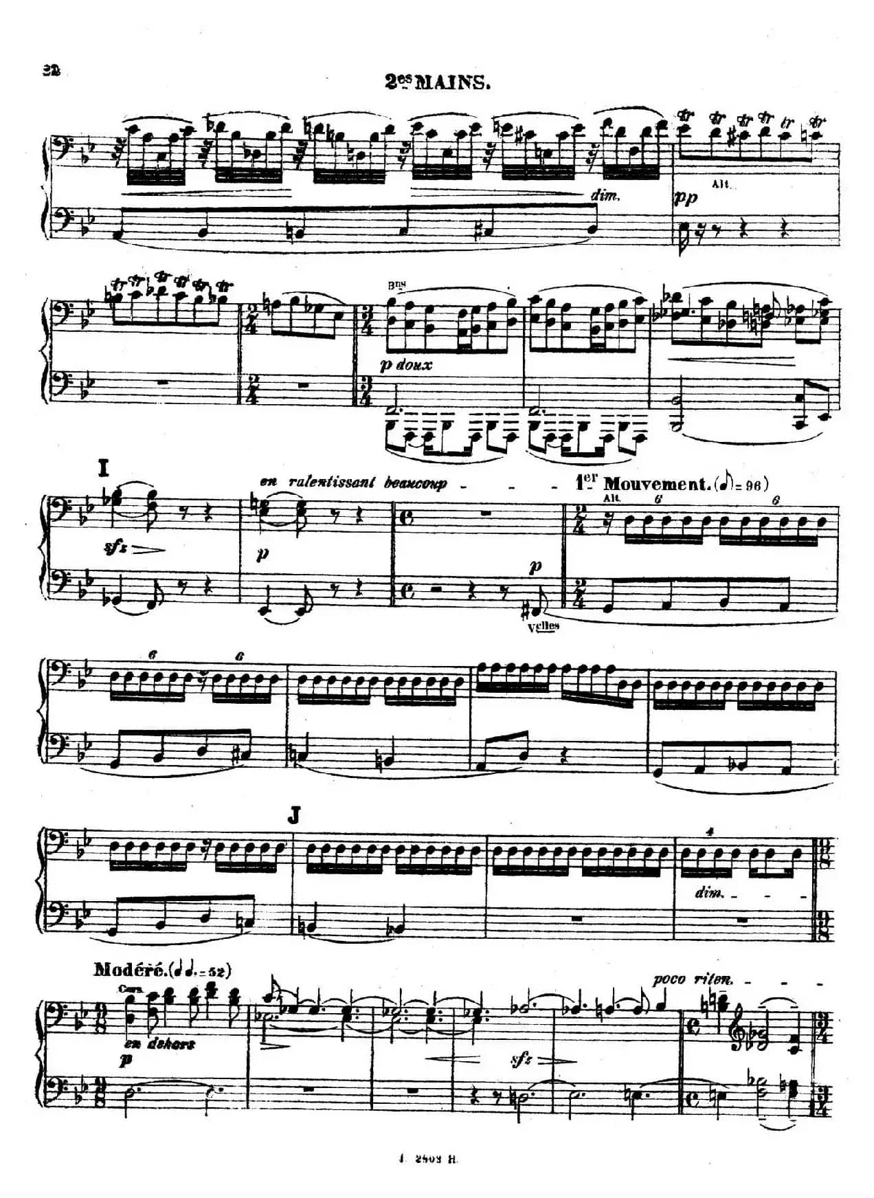 Symphony on a French Mountain Air Op.25(法国山歌交响曲·双钢琴·Ⅱ)