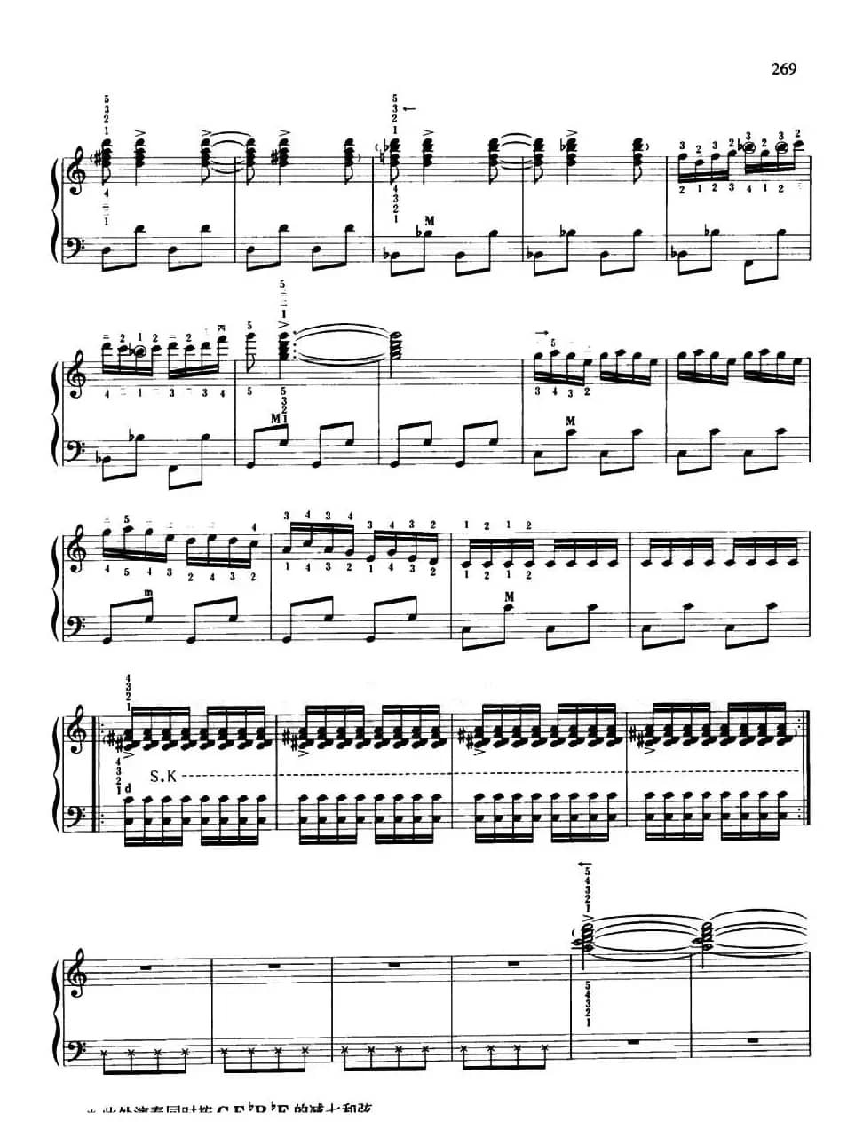 我为祖国守大桥（带指法）