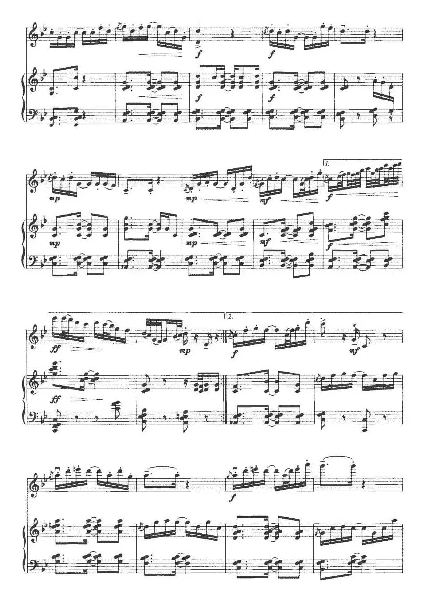 春天锣鼓（小提琴+钢琴）