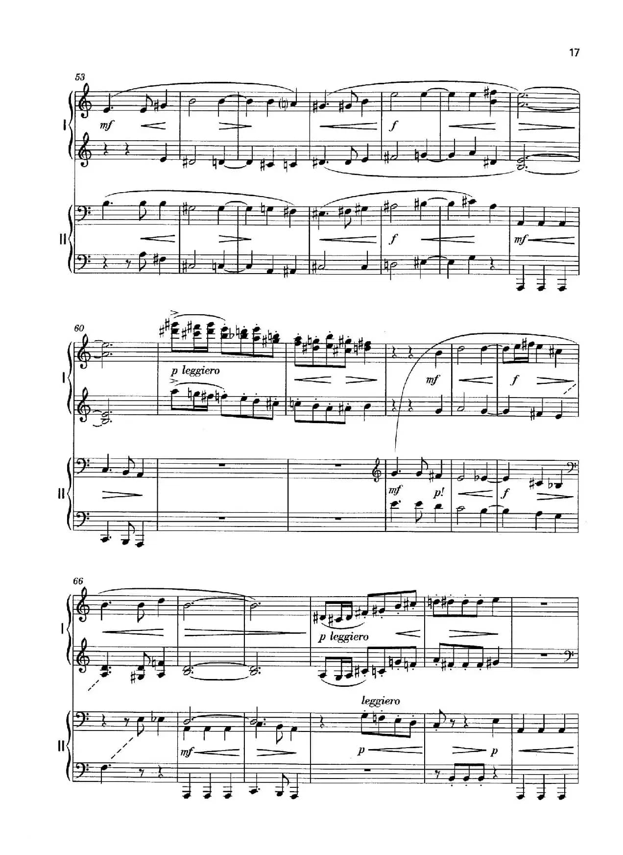 Vier Bagatellen Op.70（4首小品·Ⅱ·四手联弹）