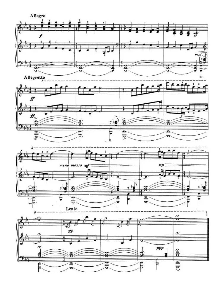 小奏鸣曲（第二乐章）