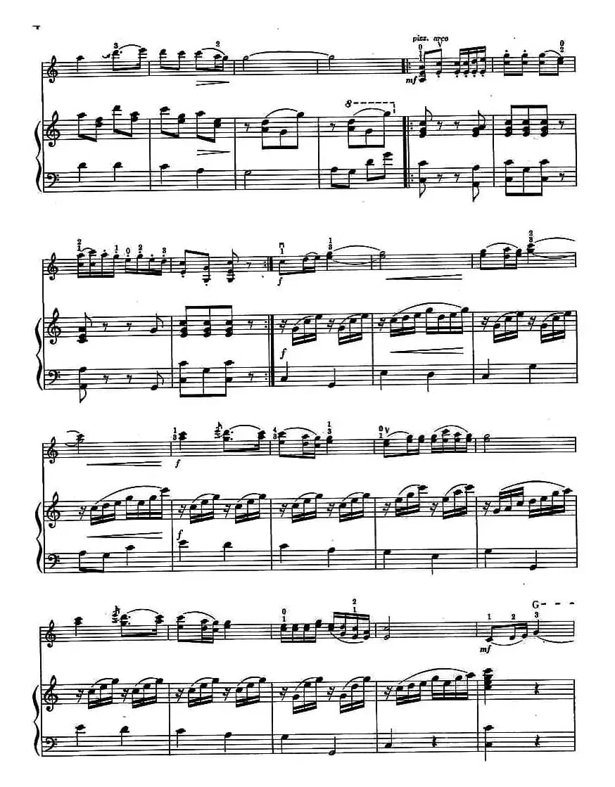 歌唱我们的新西藏（小提琴+钢琴伴奏）