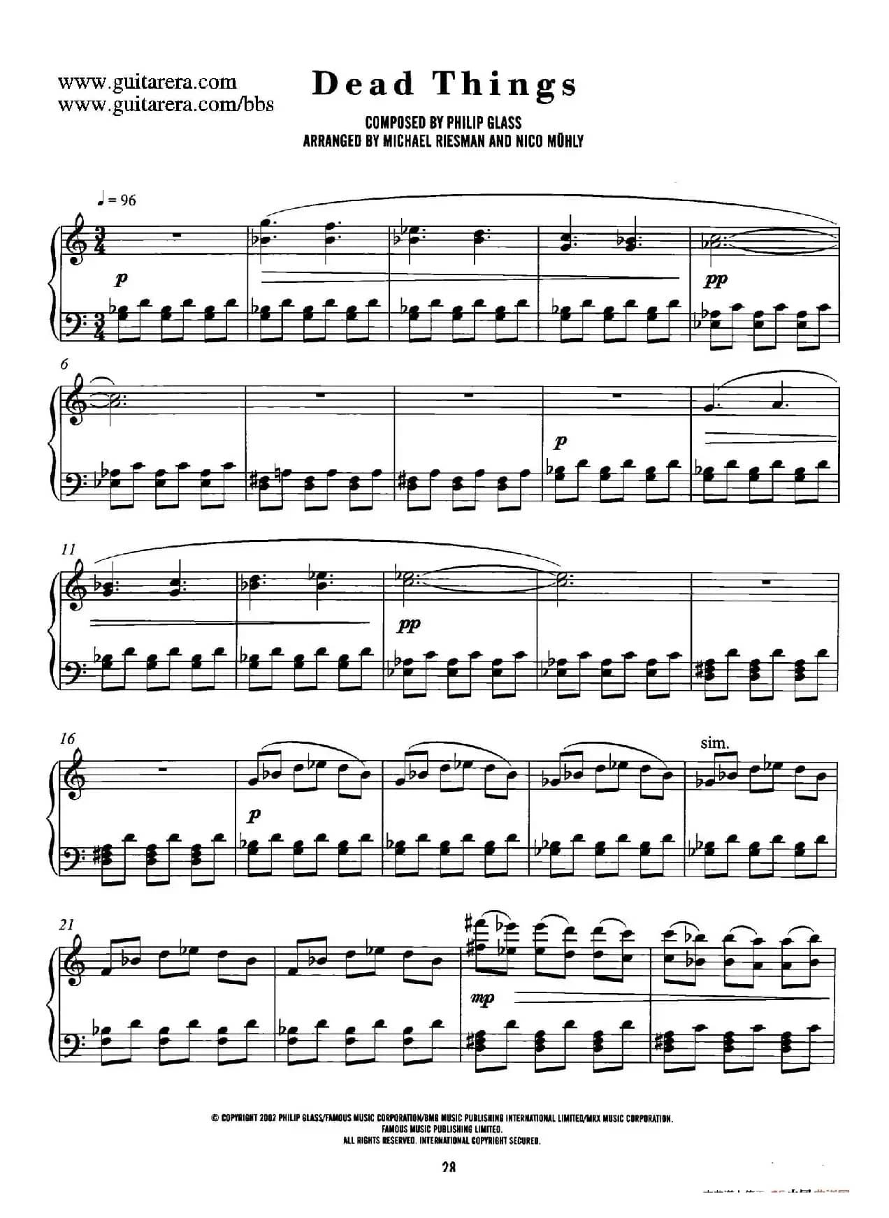 电影《时时刻刻》配乐 6. 死寂 Dead Things 