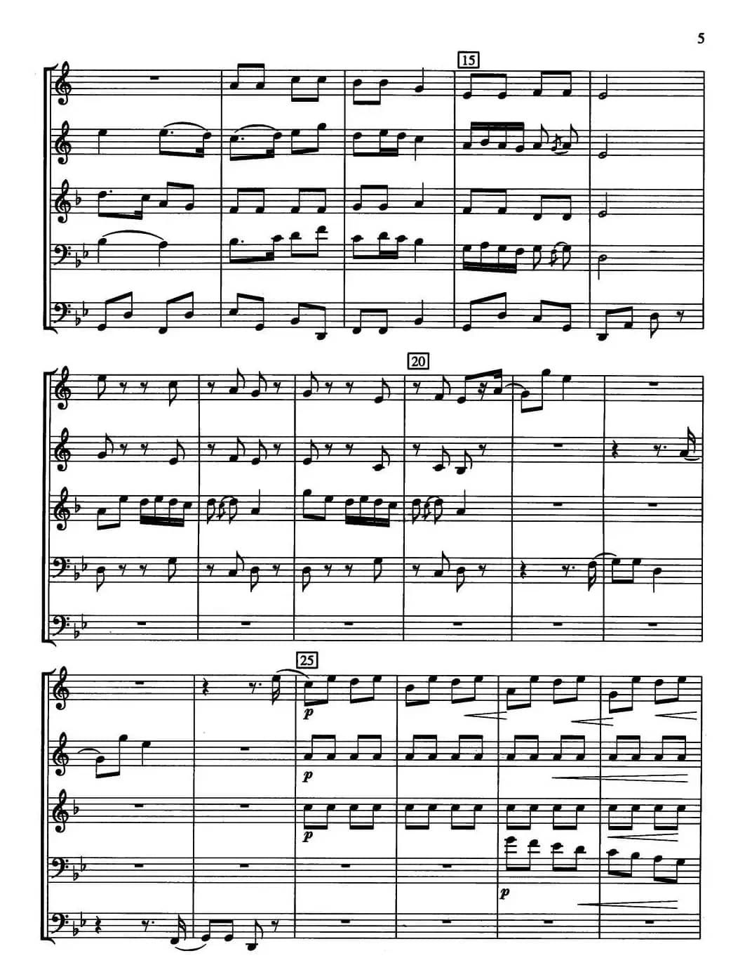 山东秧歌（五重奏）