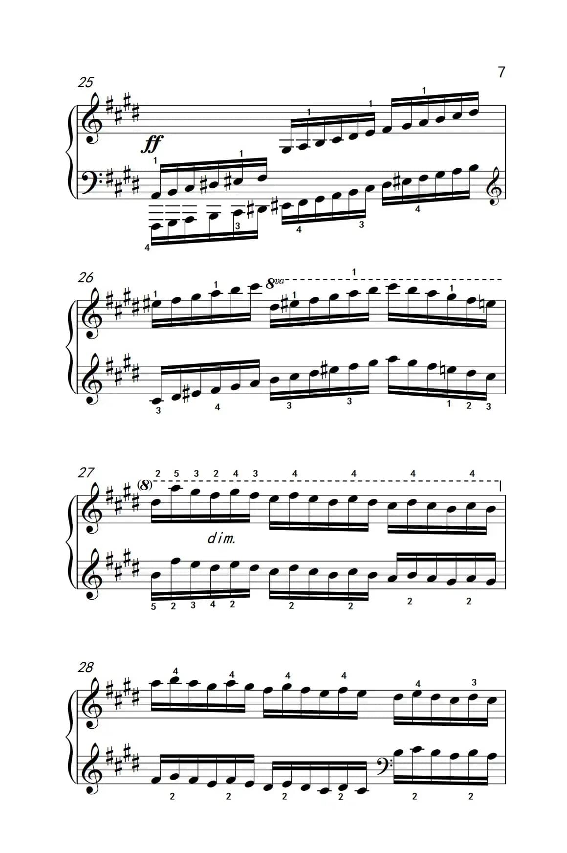 第七级3.练习曲（中央音乐学院 钢琴（业余）考级教程 7-9级）