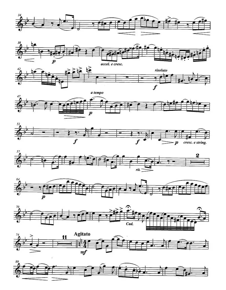 小号考级十级：音乐会乐曲