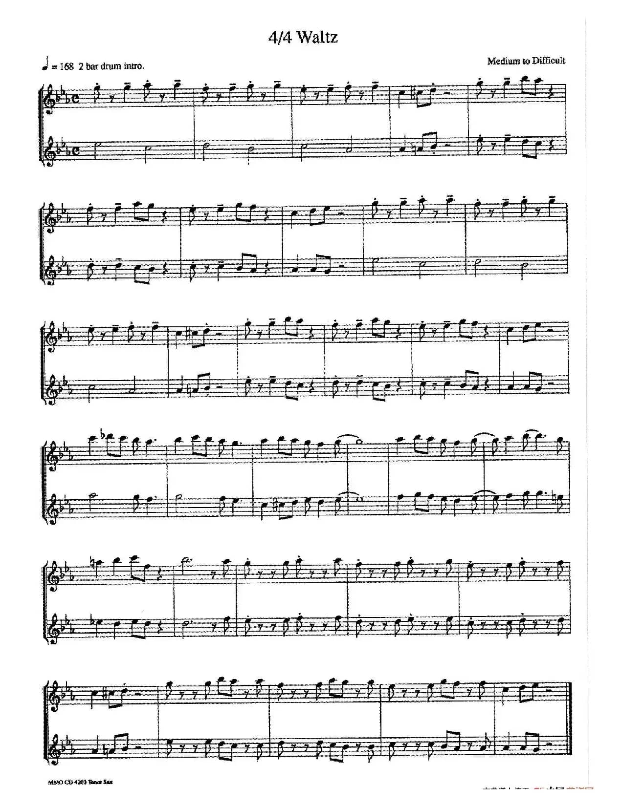 16首爵士二重奏：4/4 Waltz