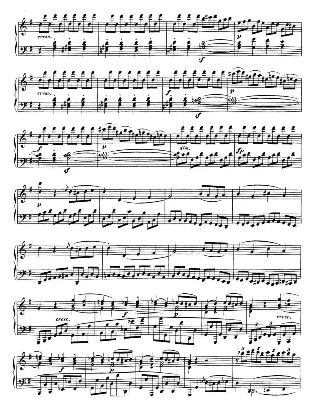 贝多芬钢琴奏鸣曲16 G大调 Op.31 No.1 G major