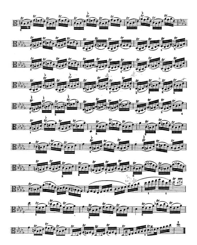 克莱采尔《中提琴练习曲40首》（ETUDE 20-23）