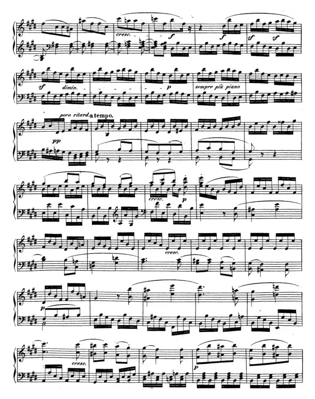 贝多芬钢琴奏鸣曲27 e小调 Op.90 E minor