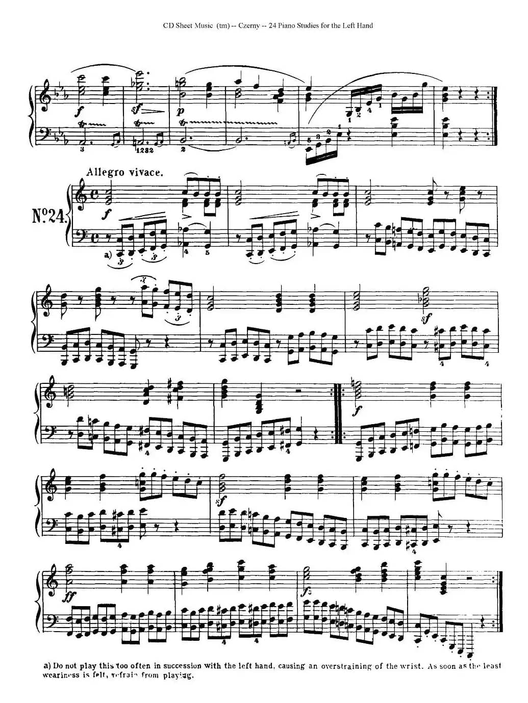 Czerny - 24 Piano Studie（17—24）（车尔尼 - 24首钢琴练习曲）