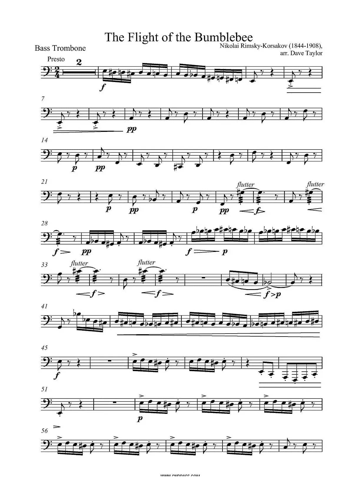 野蜂飞舞（低音长号）