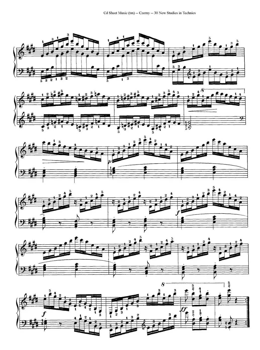 Czerny - 30 New Studies - 15（车尔尼Op849 - 30首练习曲）
