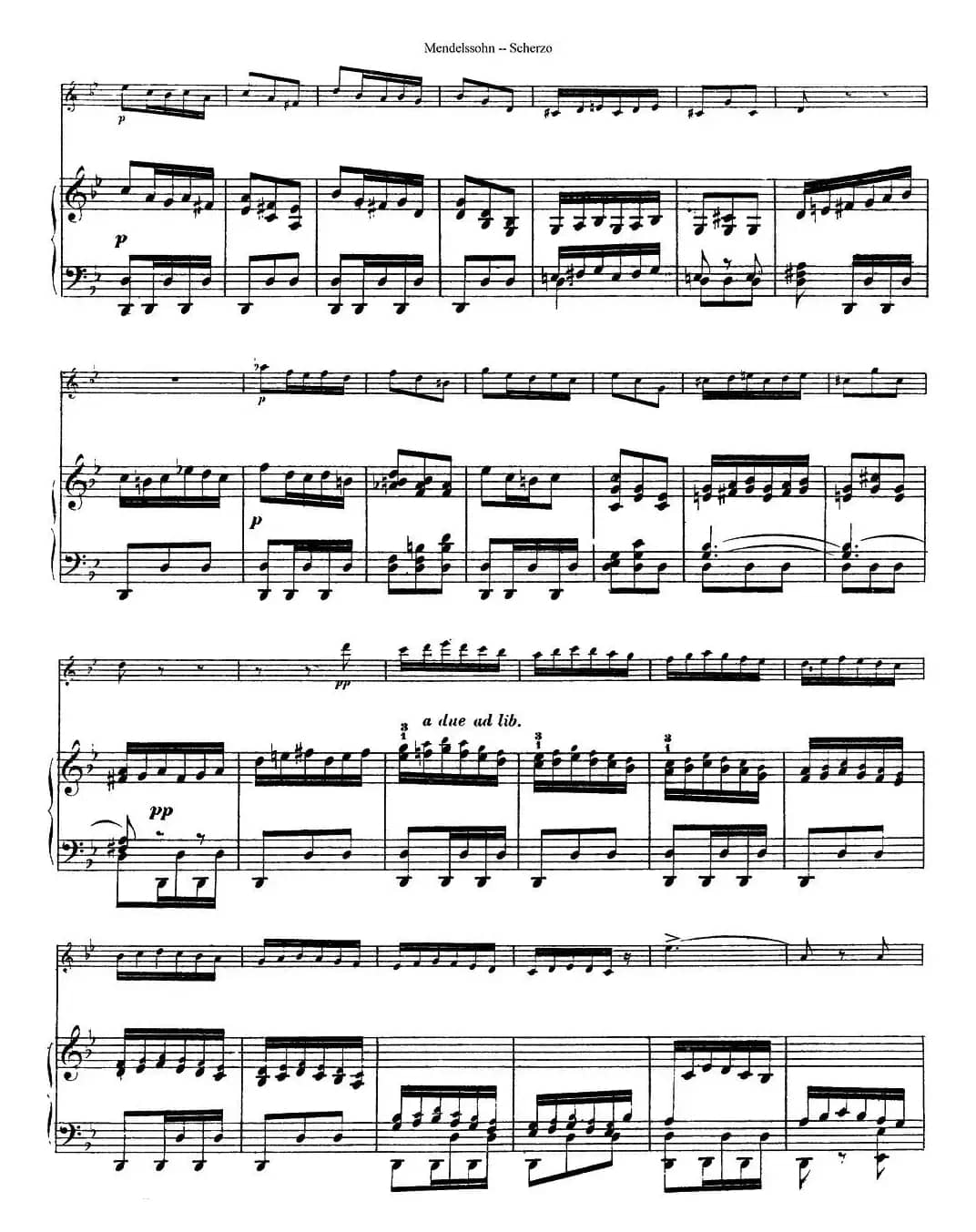 Scherzo（长笛+钢琴）