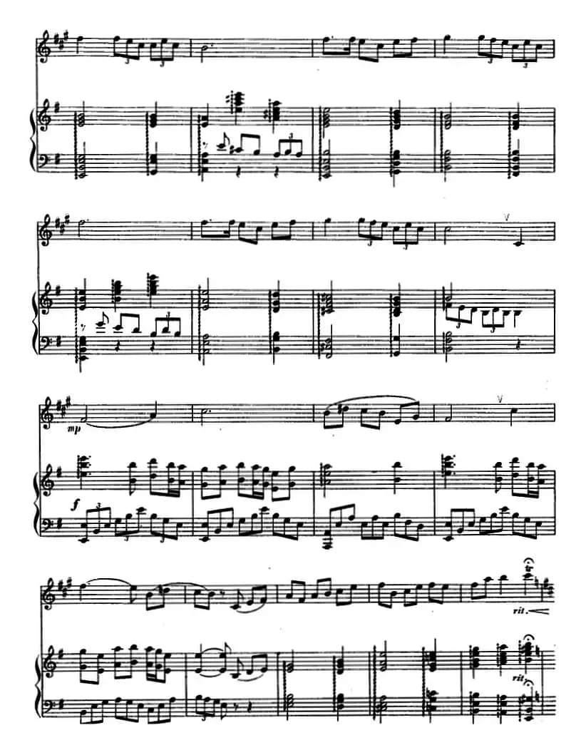 台湾渔歌（单簧管+钢琴伴奏）