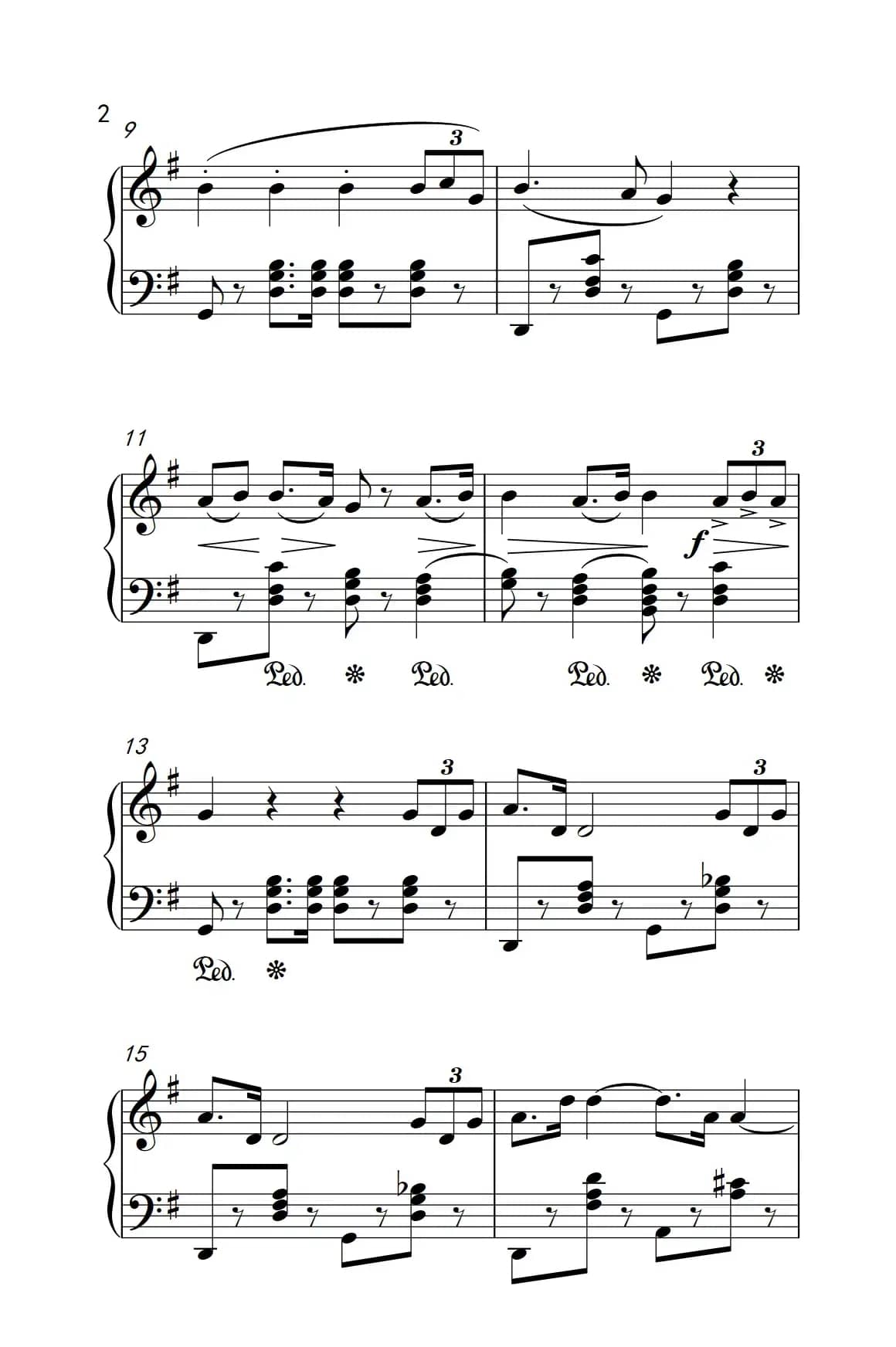 大进行曲（老年大学 钢琴教程 3）