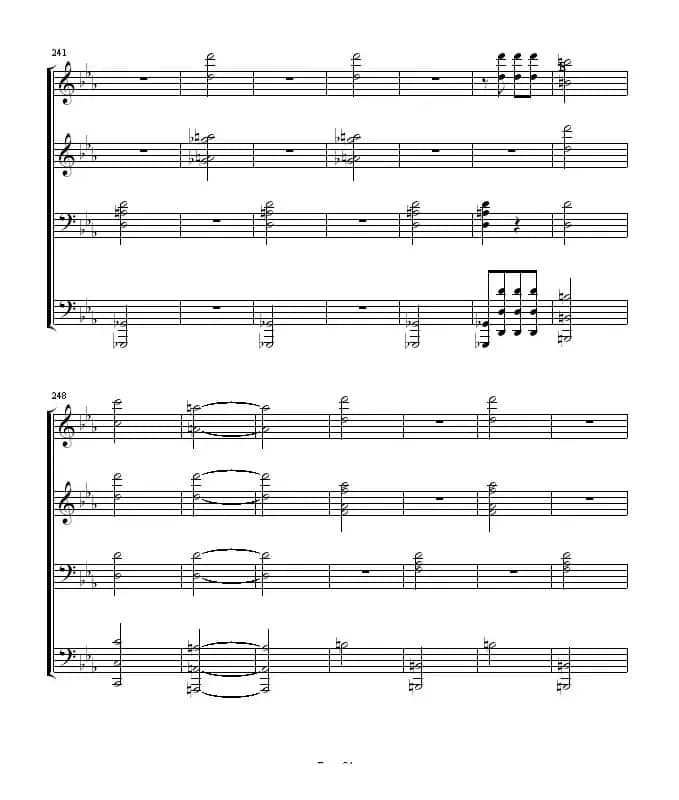 命运交响曲（四手联弹）