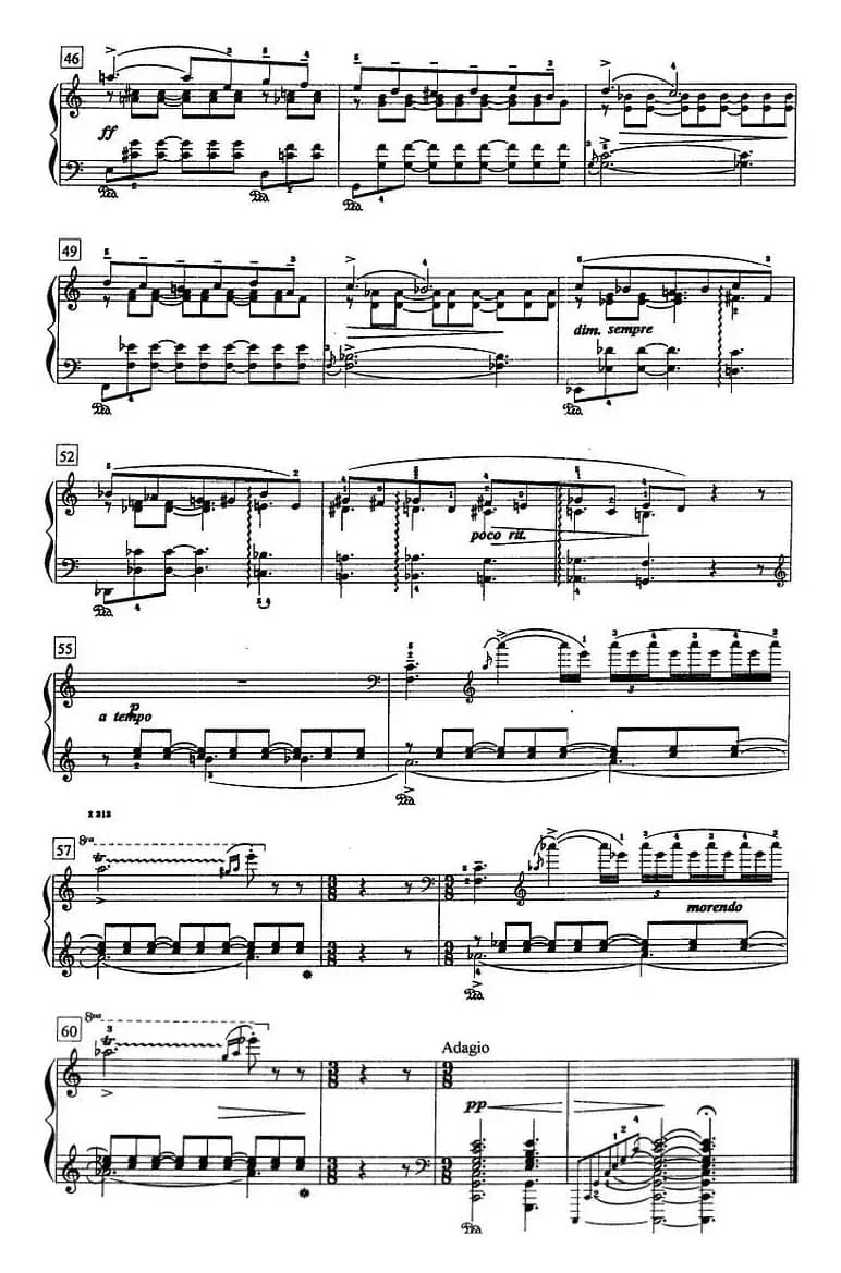 钢琴教程第八级 中外乐曲（夜曲 Op.54 No.4）