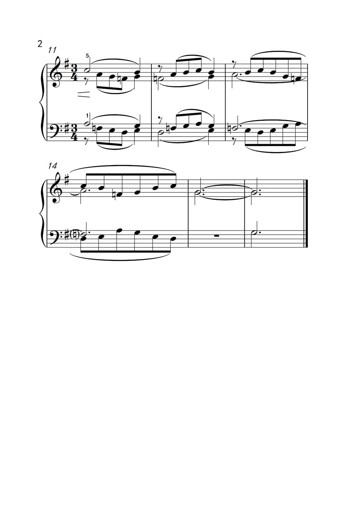 四声部（二）（巴托克 小宇宙 钢琴教程 3）